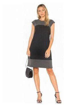 VINCE Wool Shift Dress Women's Size 10 Gray